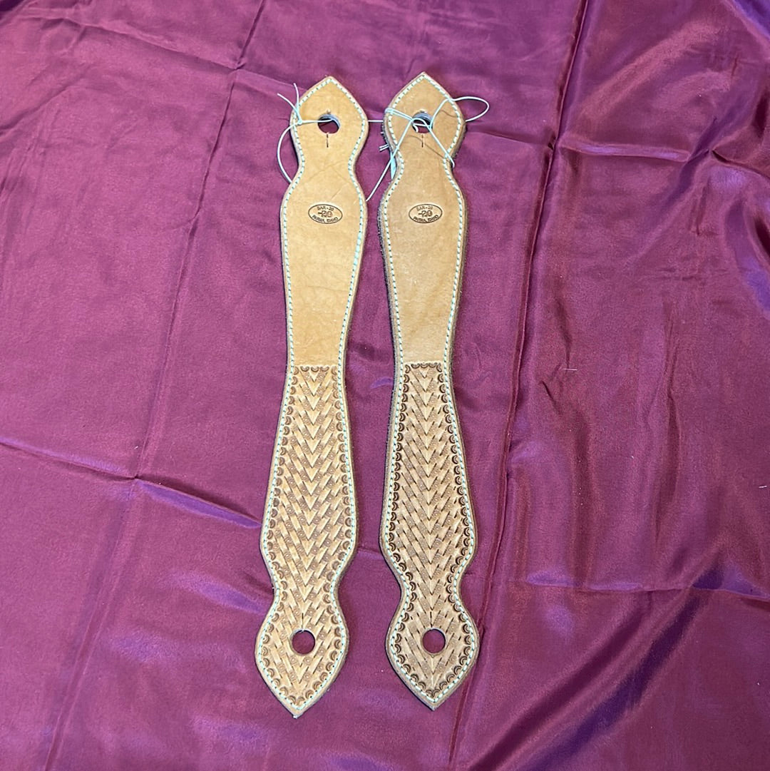 Handmade Stitched Slobber Straps Light