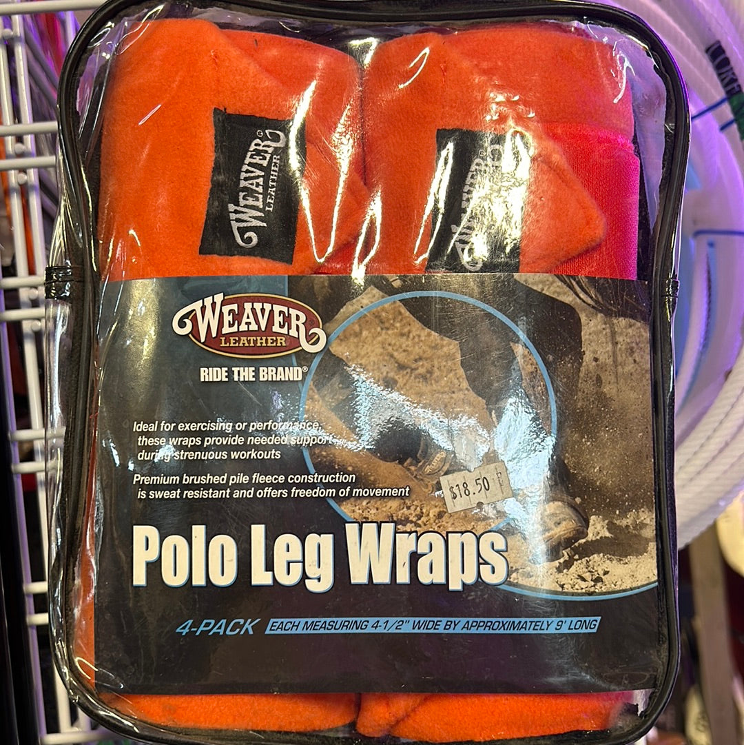 Weaver Polo Leg Wraps 4 Pack Orange