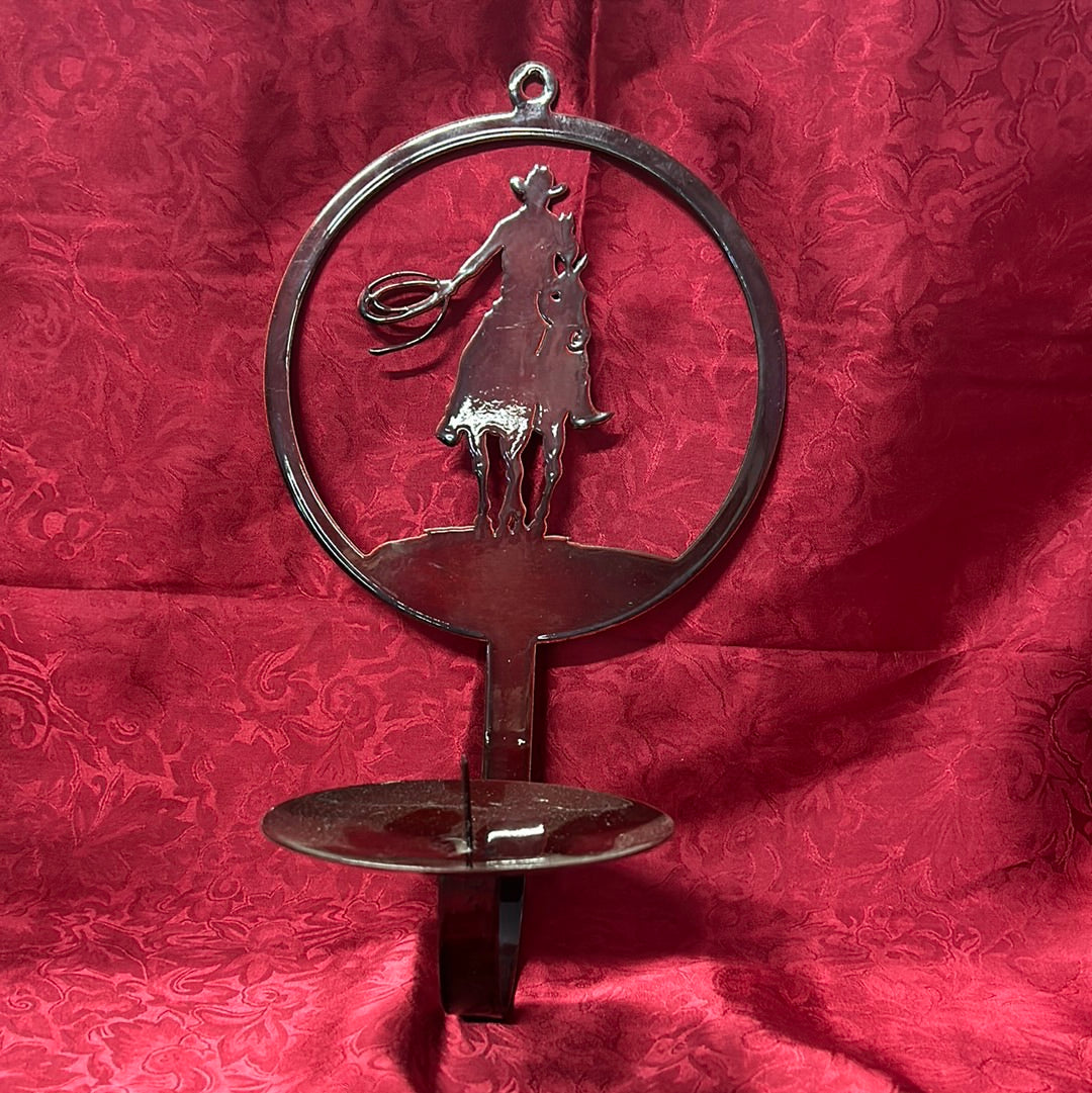 Cowboy Candle Holder