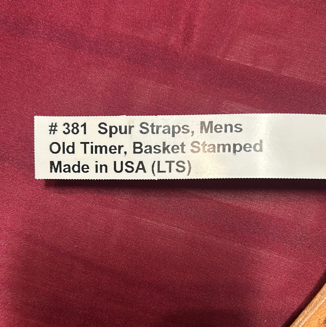 Men’s Old Timer Basket Stamped Spur Straps