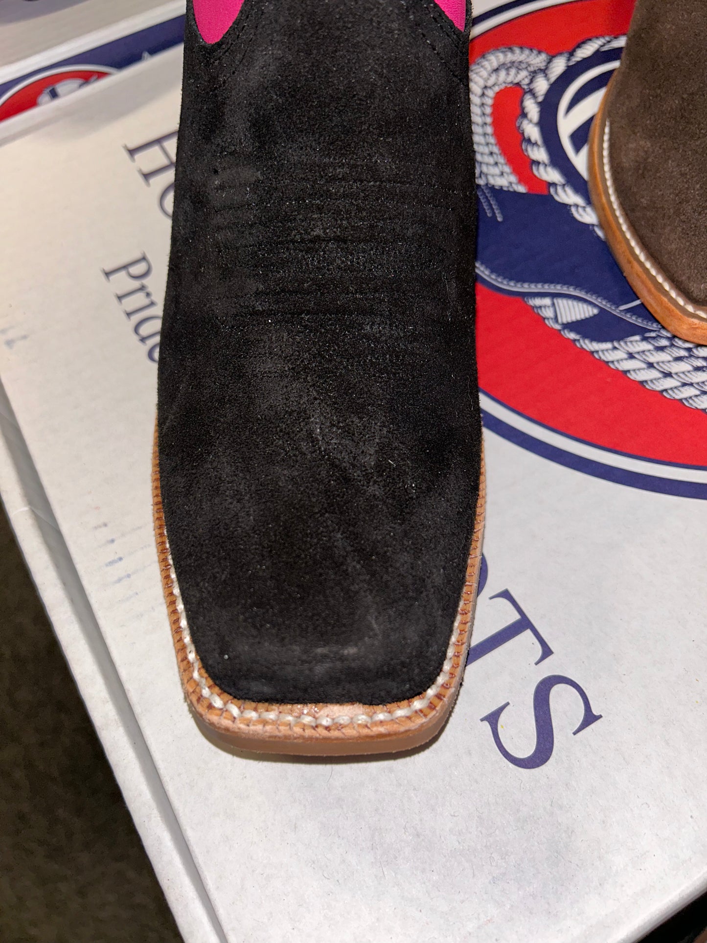 Women's Ariat Derby Monroe Black Roughout Boot