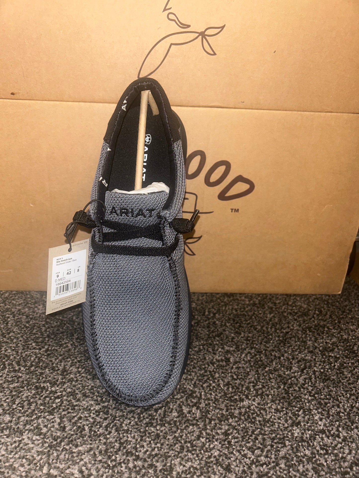 Men's Ariat Heather Smoke/Black Shoe