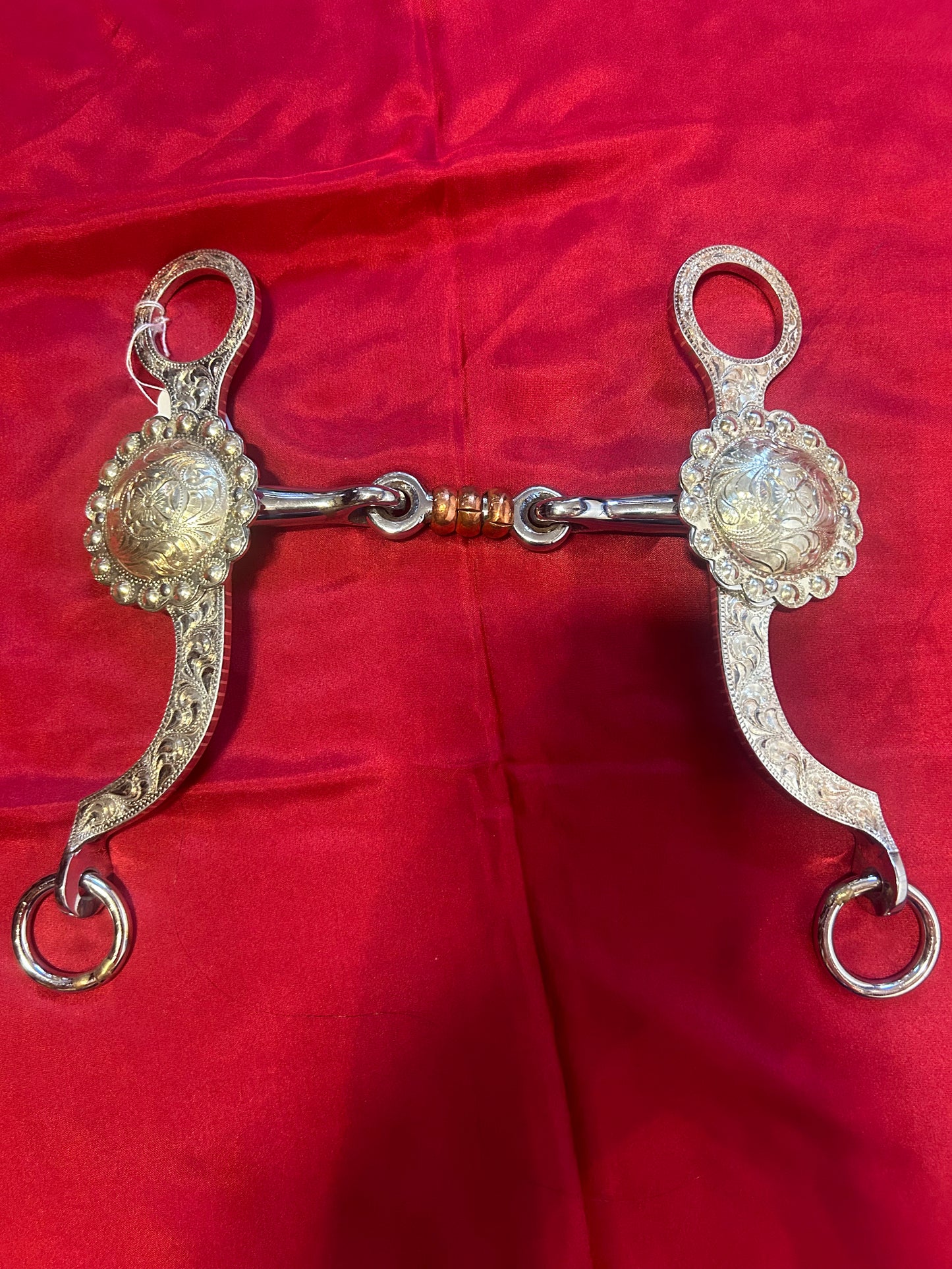 JT Silversmiths Dog Bone with Copper Rings Bit