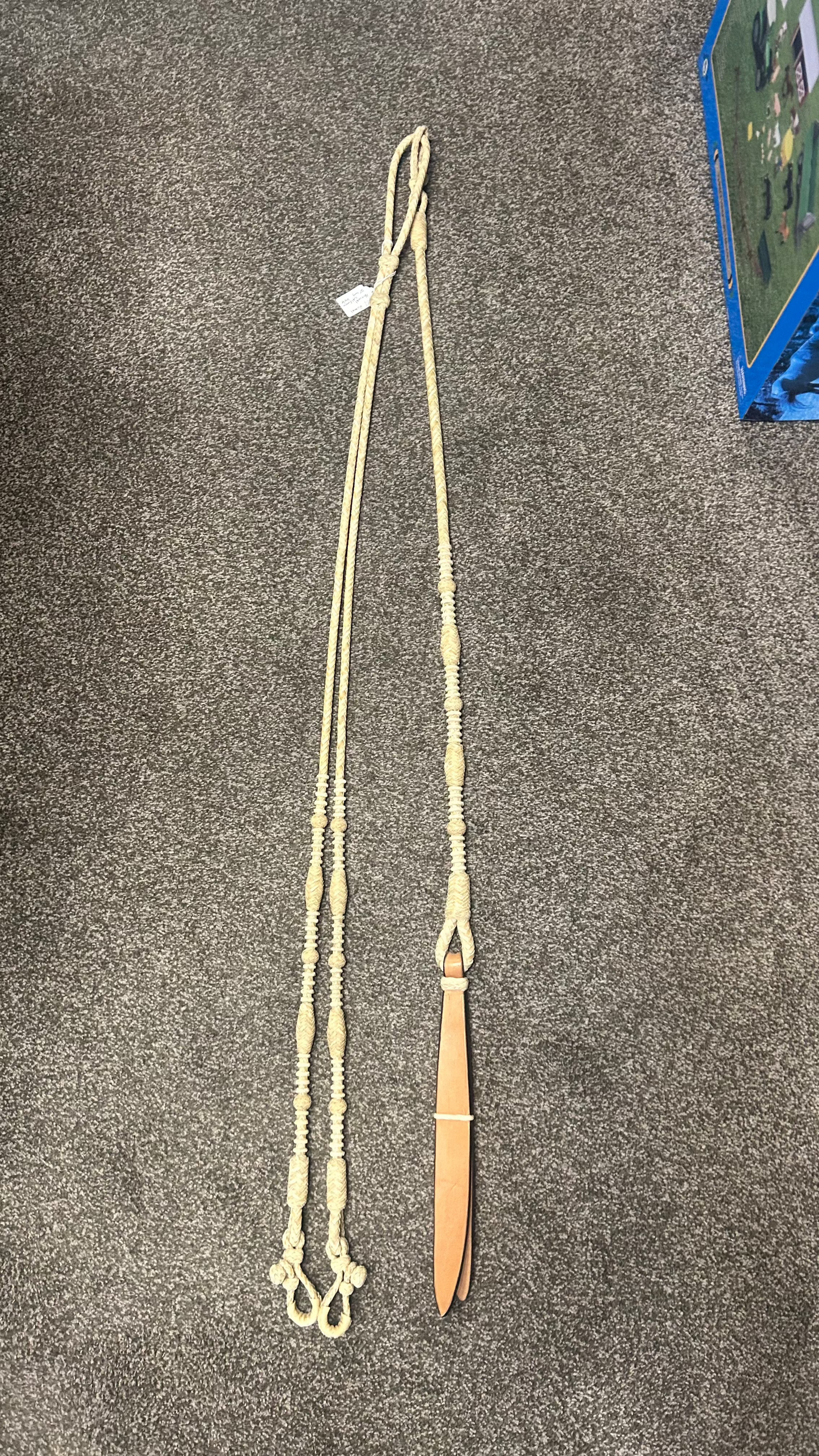 Rawhide Romal Reins Natural California Style