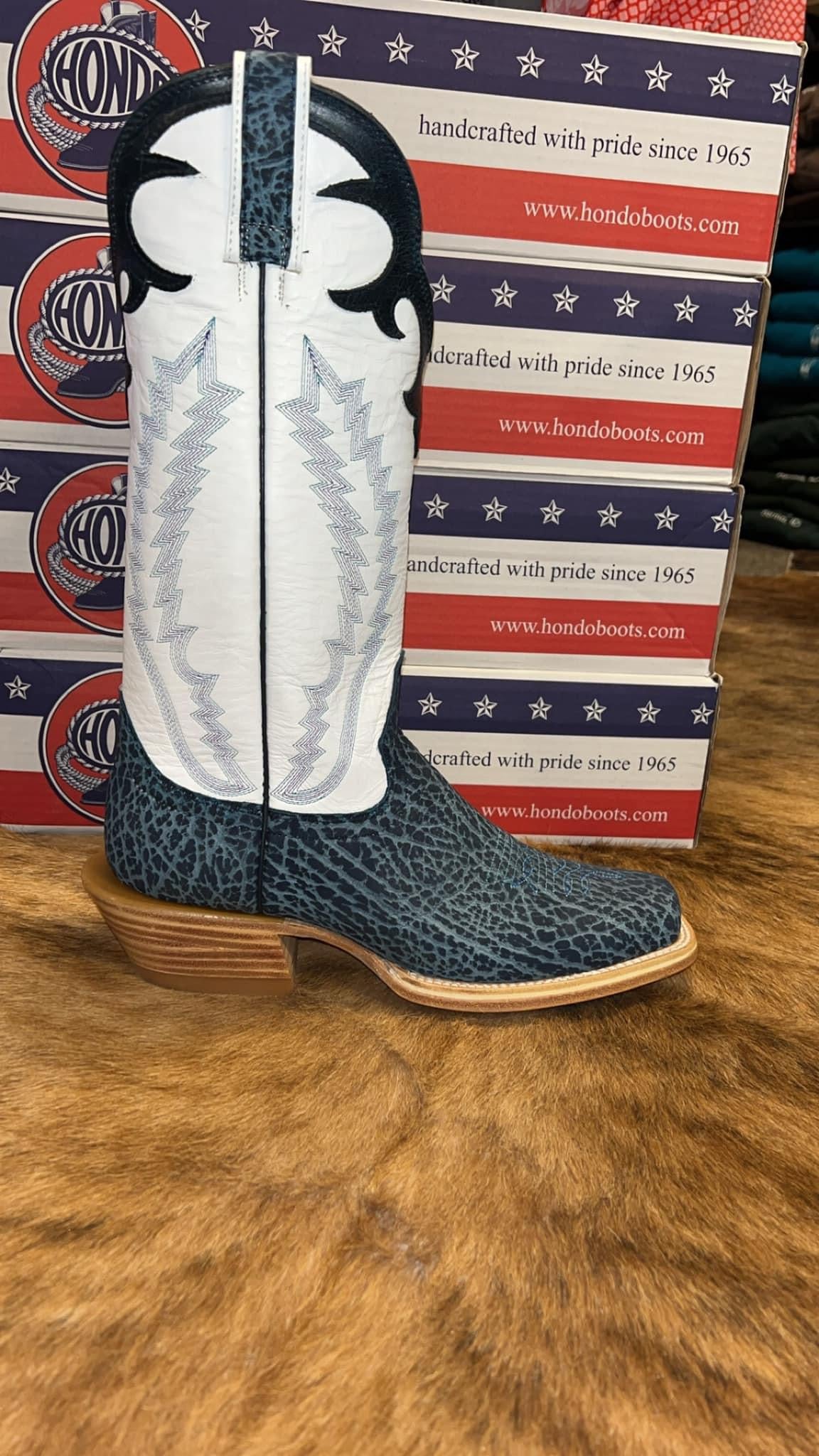 Men's Hondo Electric Blue Nubuck Bullhide Boot