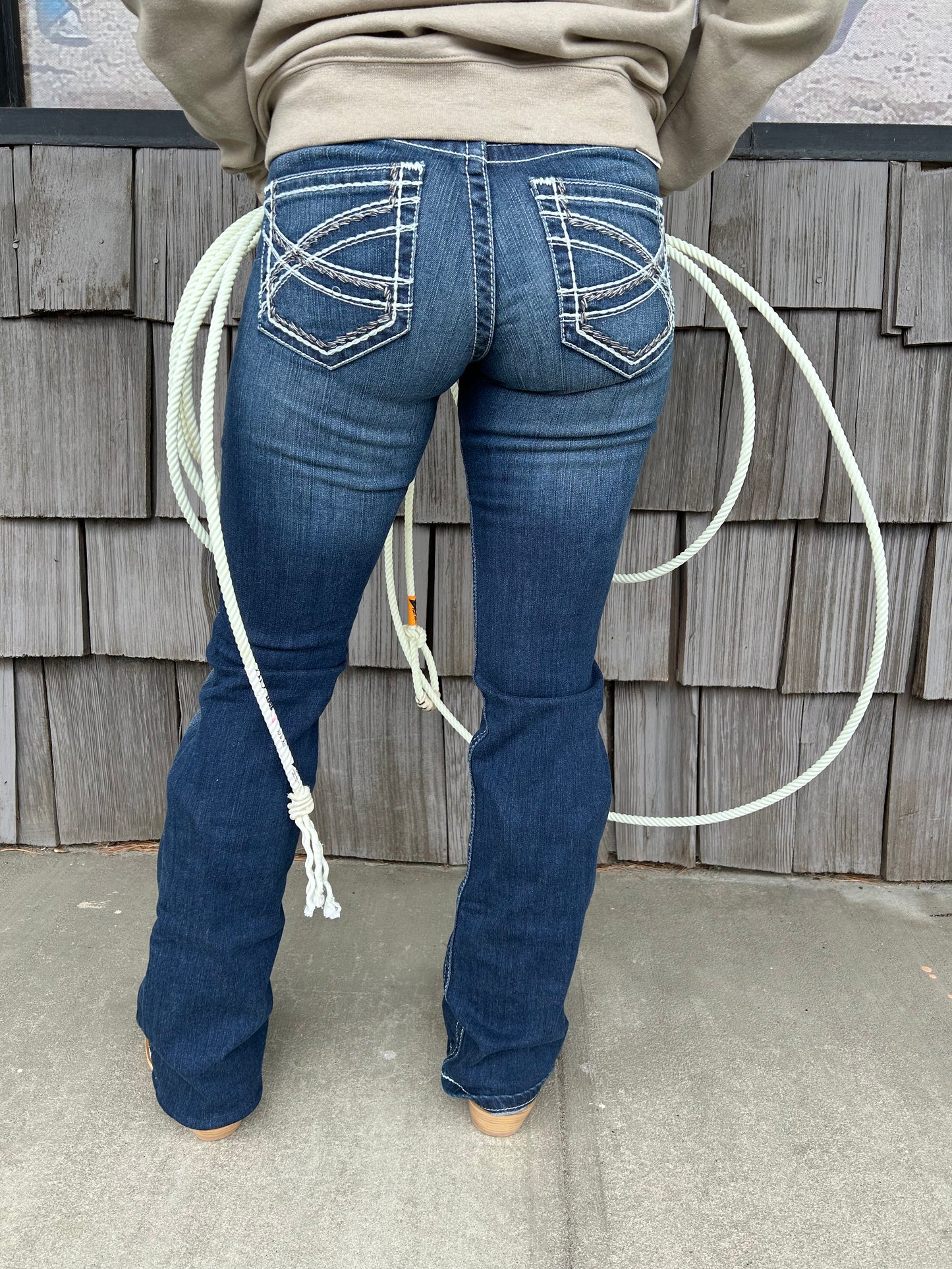 Ariat Women's R.E.A.L. Mid Rise Stretch Boot Cut Jeans