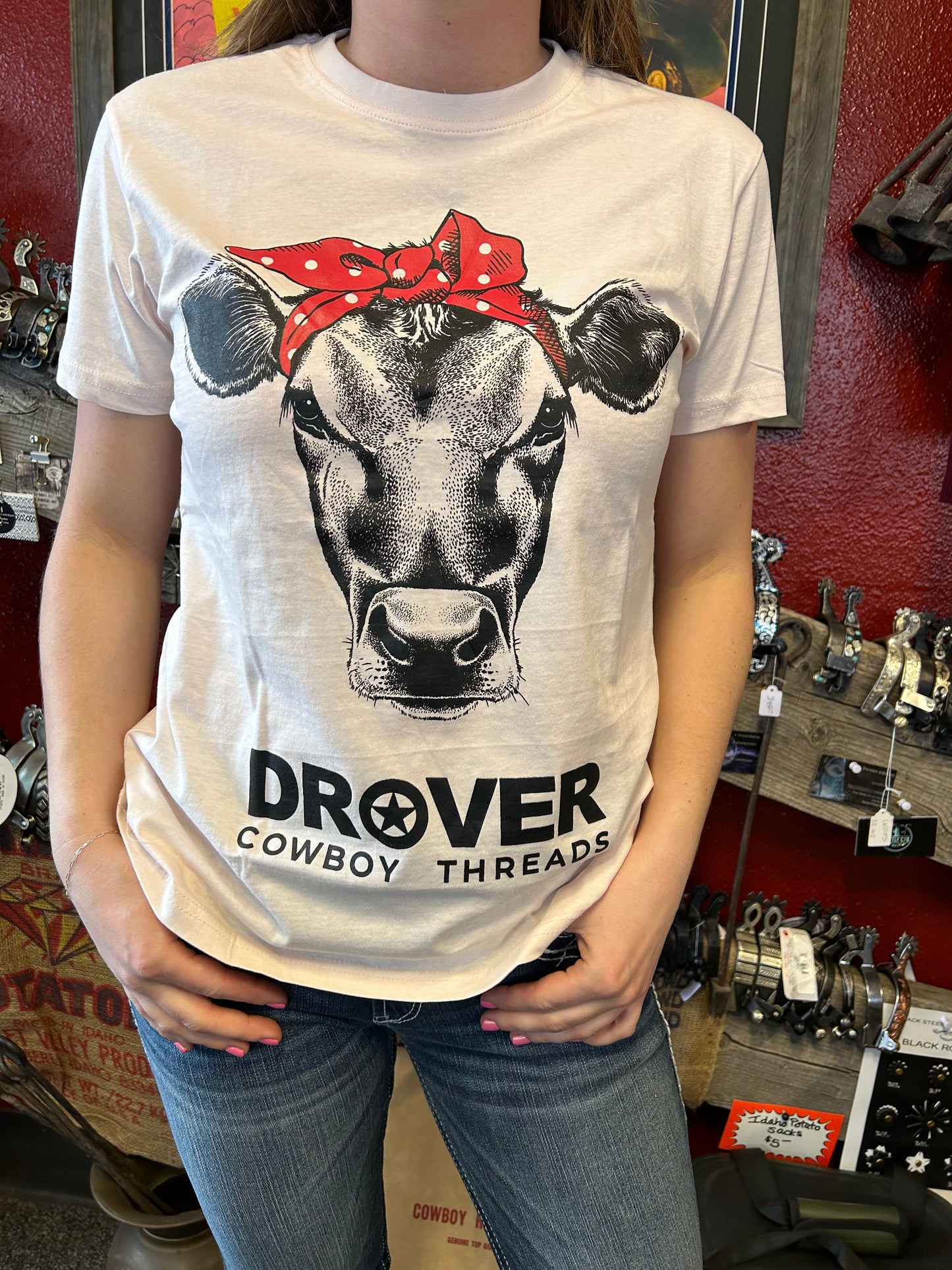 Drover Cowboy Threads Women's Cow T-Shirt