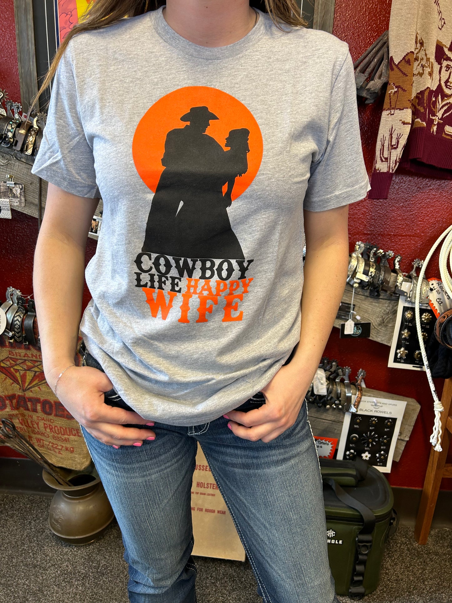 Drover T-Shirt Unisex - Cowboy Life Happy Life
