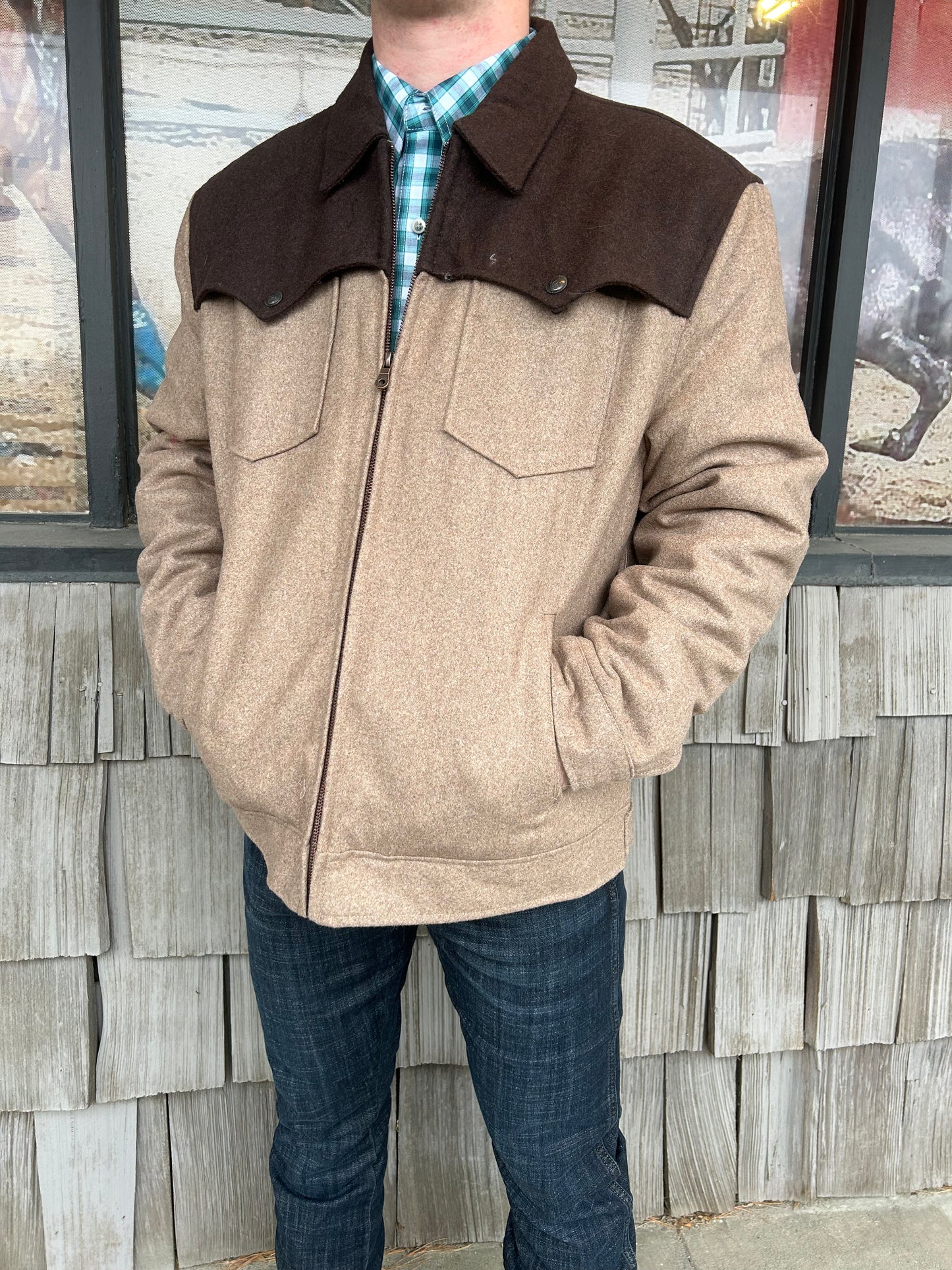 Cripple Creek Men's Conceal Carry Wool Jacket