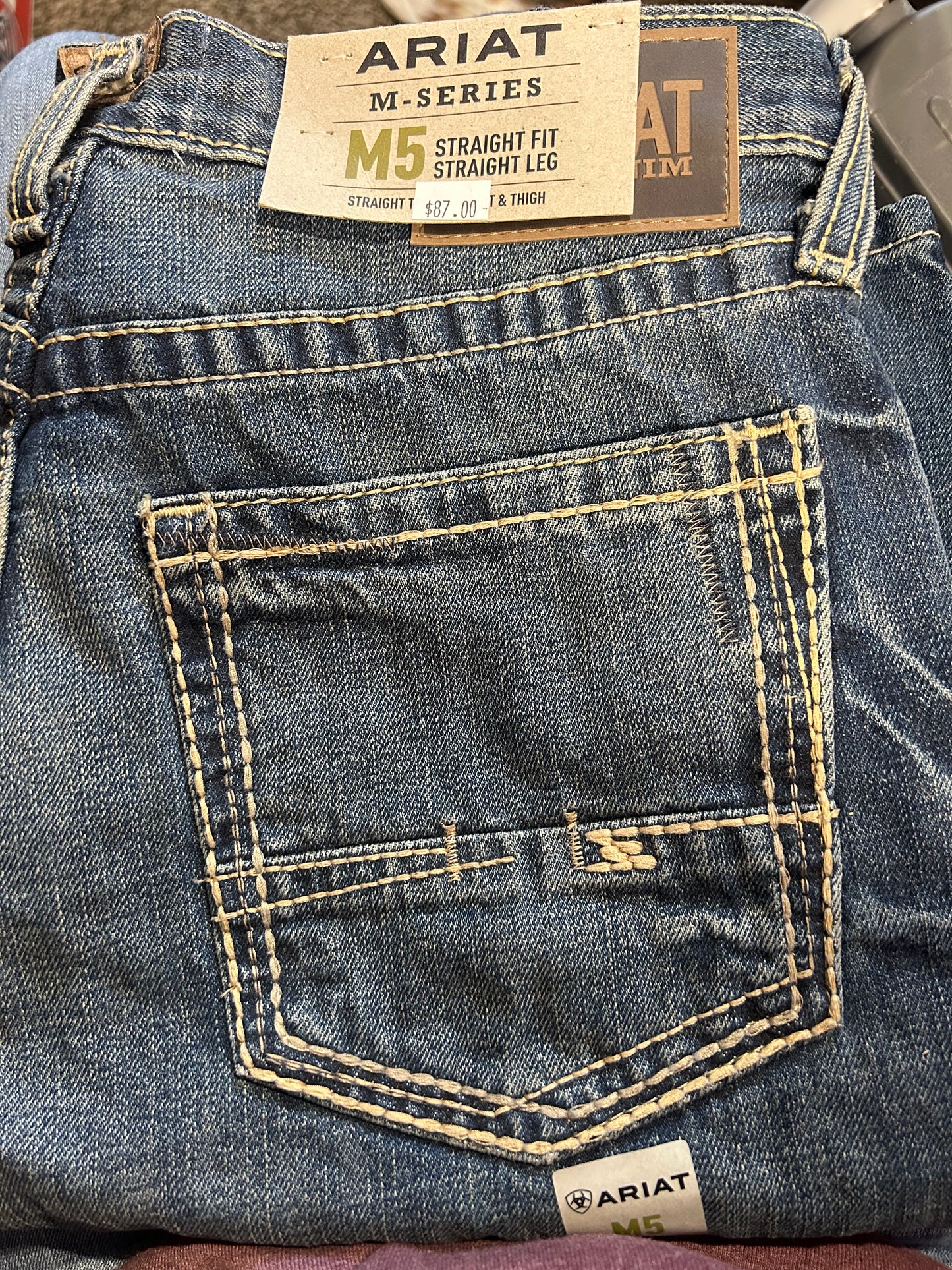 Ariat Men's M-Series M5 Stright Fit Straight Leg Jeans
