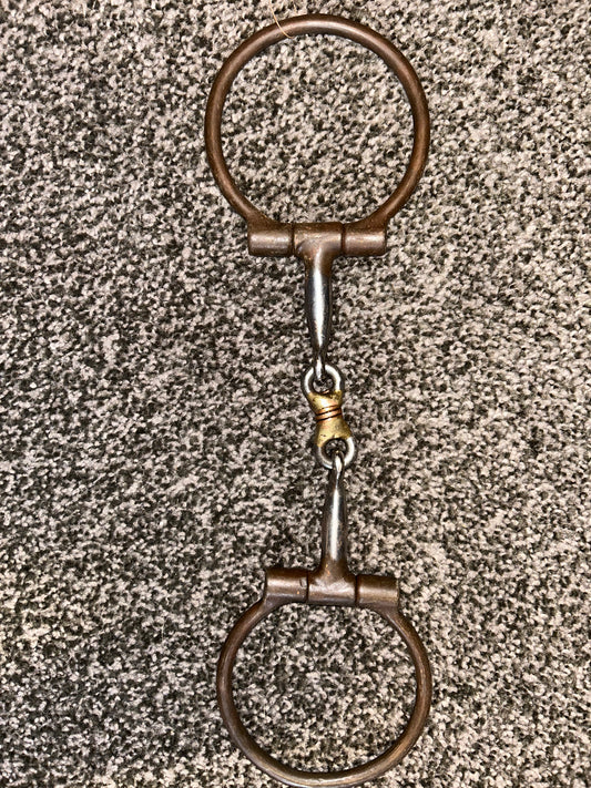 Weaver Offset D Ring Dog Bone Snaffle Bit