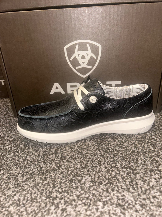 Women's Ariat Black Floral Emboss Shoe