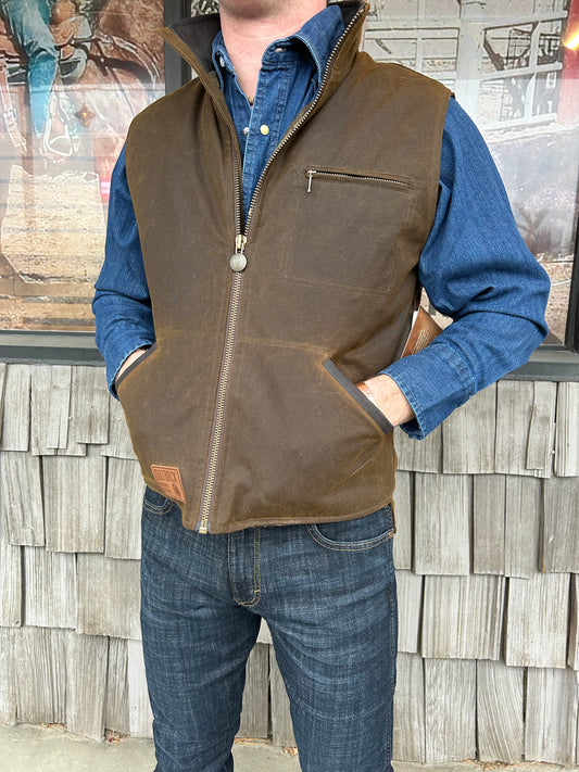 Outback Men's Oilskin Sawbuck Vest